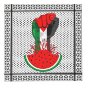 Palästinafreiheit fliegt auf Watermelon an Würfel (Vorderseite)
