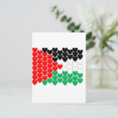 Palästinaherzen Postkarte (Stehend Vorderseite)