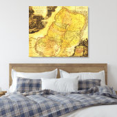 PalästinaPanoramakartePalästina 2 Leinwanddruck (Insitu (Schlafzimmer))