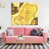 PalästinaPanoramakartePalästina 2 Leinwanddruck (Insitu (Wohnzimmer))