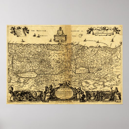 PalästinaPanoramakartePalästina 2 Poster (Vorne)