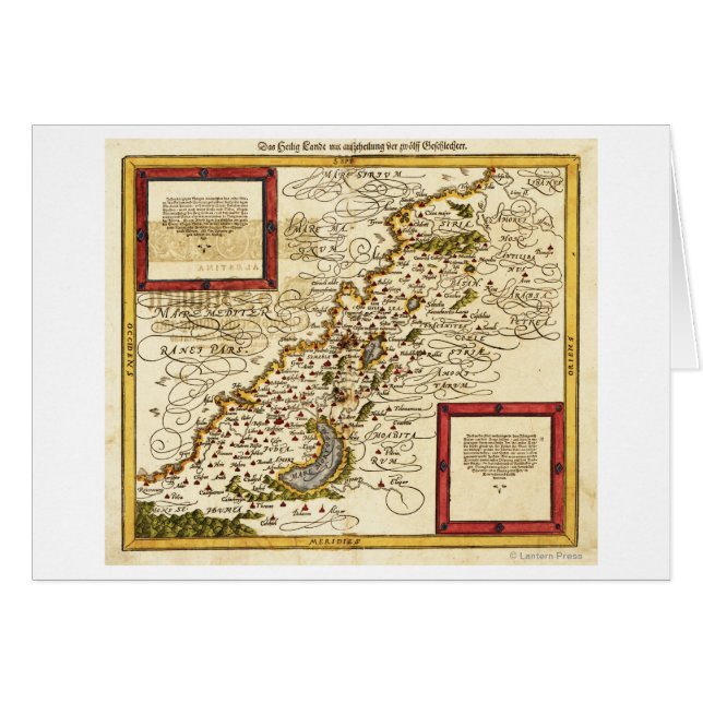 PalästinaPanoramakartePalästina 3 (Vorderseite (Horizontal))