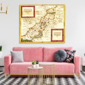 PalästinaPanoramakartePalästina 3 Leinwanddruck (Insitu (Wohnzimmer))