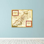 PalästinaPanoramakartePalästina 3 Leinwanddruck (Insitu (Holzboden))