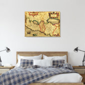 PalästinaPanoramakartePalästina 4 Leinwanddruck (Insitu (Schlafzimmer))