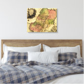 PalästinaPanoramakartePalästina 5 Leinwanddruck (Insitu (Schlafzimmer))