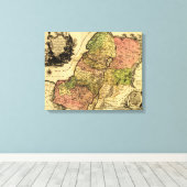 PalästinaPanoramakartePalästina 5 Leinwanddruck (Insitu (Holzboden))