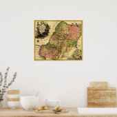 PalästinaPanoramakartePalästina 5 Poster (Küche)