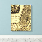 PalästinaPanoramaplanPalästina Leinwanddruck (Insitu (Holzboden))