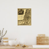 PalästinaPanoramaplanPalästina Poster (Küche)