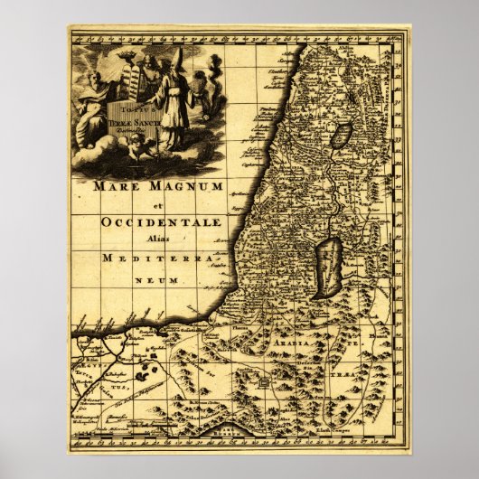 PalästinaPanoramaplanPalästina Poster (Vorne)