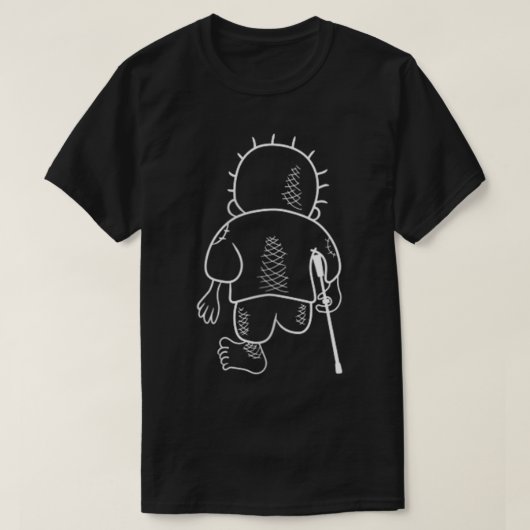 Palästine Handala Vector Zip T-Shirt (Design vorne)