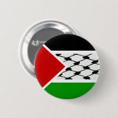 Palästine Keffiyeh Flag Button (Vorne & Hinten)