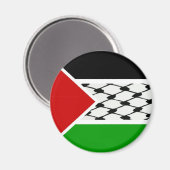 Palästine Keffiyeh Flag Magnet (Vorderseite/Rückseite)