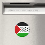 Palästine Keffiyeh Flag Magnet (In Situ (Geschirrspüler))