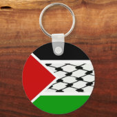Palästine Keffiyeh Flag Schlüsselanhänger (Vorderseite)