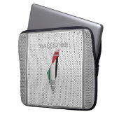 Palästine Keffiyeh Scarf Thema Laptopschutzhülle (Vorderseite Links)