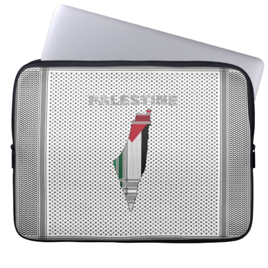 Palästine Keffiyeh Scarf Thema Laptopschutzhülle (Vorderseite)