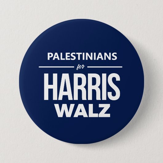 Palästinenser für Harris Walz Button (Vorderseite)