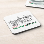 Palästinensererbe und Hoffnung Getränkeuntersetzer (Linke Seite)