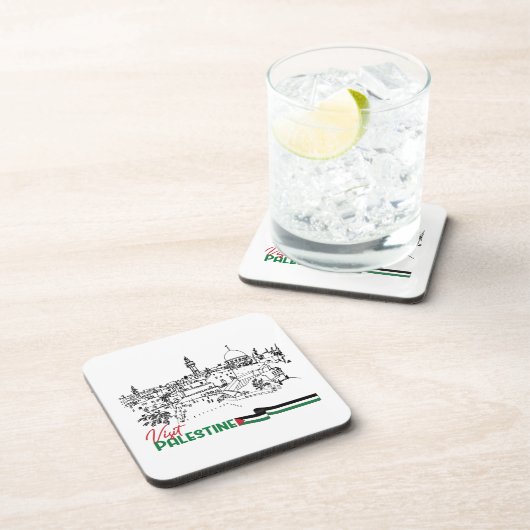 Palästinensererbe und Hoffnung Getränkeuntersetzer (Rechte Seite)