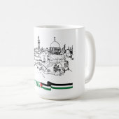 Palästinensererbe und Hoffnung Kaffeetasse (VorderseiteRechts)