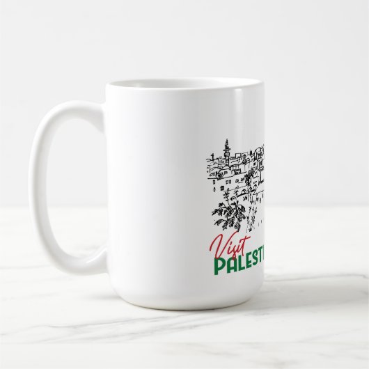 Palästinensererbe und Hoffnung Kaffeetasse (Links)