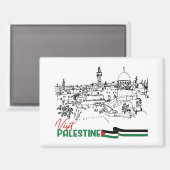 Palästinensererbe und Hoffnung Magnet (Vorderseite/Rückseite)