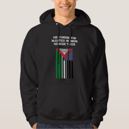 Palästinenserisch-amerikanische Flagge - Einstellu Hoodie
