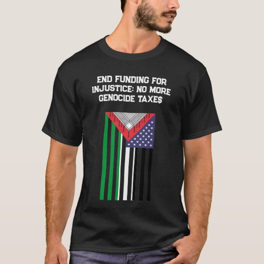 Palästinenserisch-amerikanische Flagge - Einstellu T-Shirt (Vorderseite)