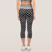 PalästinenserKeffiyeh Capri Leggings (Rückseite)