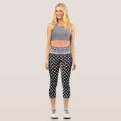 PalästinenserKeffiyeh Capri Leggings (Vorderseite)