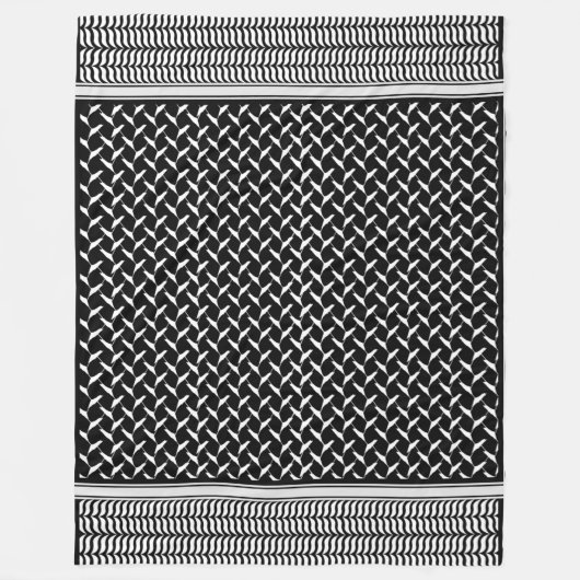 PalästinenserKeffiyeh Fleecedecke (Vorderseite)