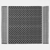 PalästinenserKeffiyeh Fleecedecke (Vorderseite (Horizontal))