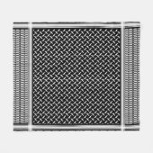 PalästinenserKeffiyeh Fleecedecke (Vorderseite (Horizontal))