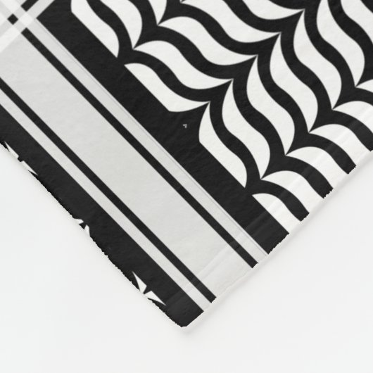 PalästinenserKeffiyeh Fleecedecke (Ecke)