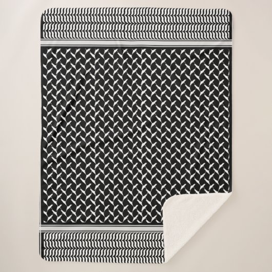 PalästinenserKeffiyeh Sherpadecke (Vorderseite)