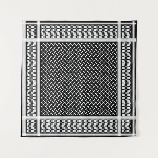 PalästinenserKeffiyeh Wandteppich (Vorderseite)