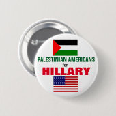 Palästinensische Amerikaner für Hillary 2016 Button (Vorne & Hinten)
