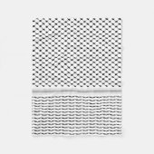 Palästinensische arabische Kufiya-Muster angepasst Fleecedecke (Vorderseite)