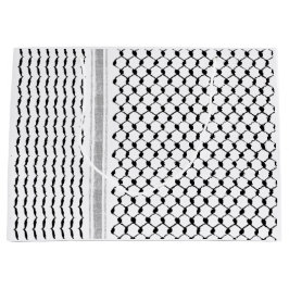 Palästinensische arabische Kufiya-Muster angepasst Große Geschenktüte