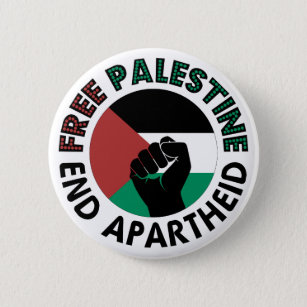Palästinensische Endflagge Button