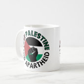 Palästinensische Endflagge Kaffeetasse (Vorderseite Links)
