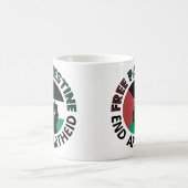 Palästinensische Endflagge Kaffeetasse (Mittel)