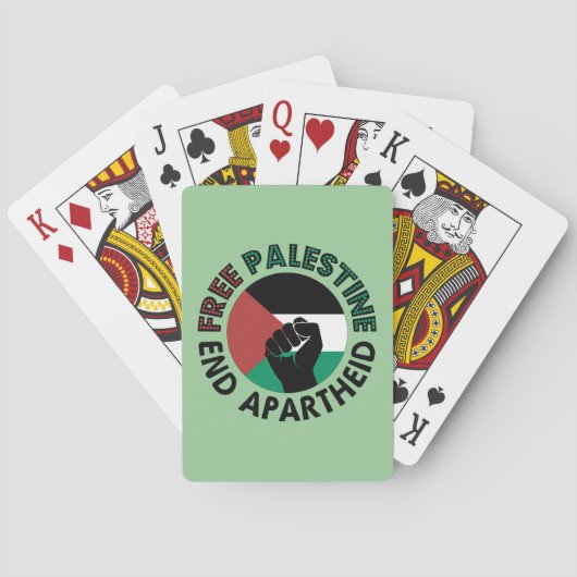 Palästinensische Endflagge Spielkarten (Rückseite)