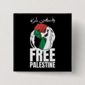 Palästinensische Fahne Gaza Button (Vorderseite)