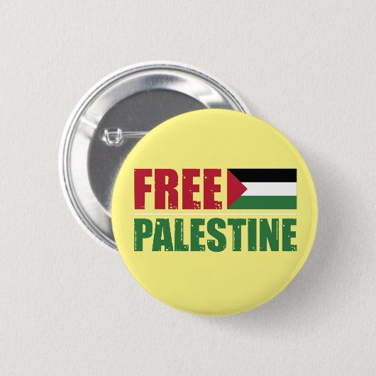 Palästinensische Fahne Gaza Button (Vorne & Hinten)