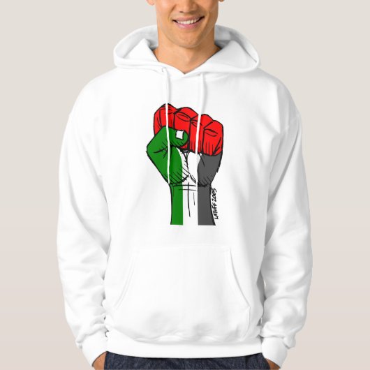 Palästinensische Faust-mit Kapuze Sweatshirt (Vorderseite)