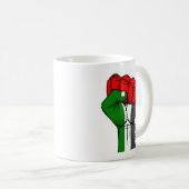 Palästinensische Faust-Tasse Carlos Latuffs Kaffeetasse (VorderseiteRechts)