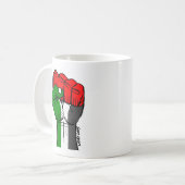 Palästinensische Faust-Tasse Carlos Latuffs Kaffeetasse (Vorderseite Links)